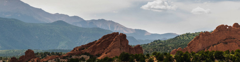 Rolling mountains at Garden of the Gods Resort & Club