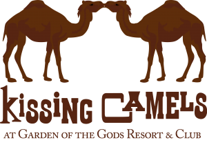 Kissing Camels logo at Garden of the Gods Resort & Club